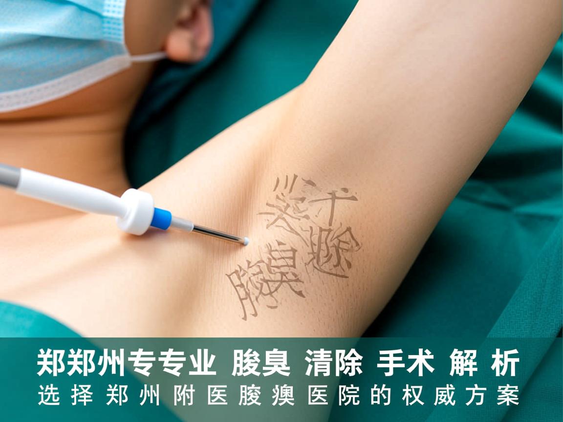 郑州专业腋臭清除手术解析，选择郑州附医腋臭医院的权威方案