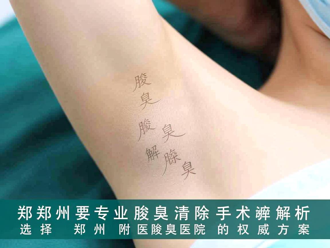 郑州专业腋臭清除手术解析，选择郑州附医腋臭医院的权威方案