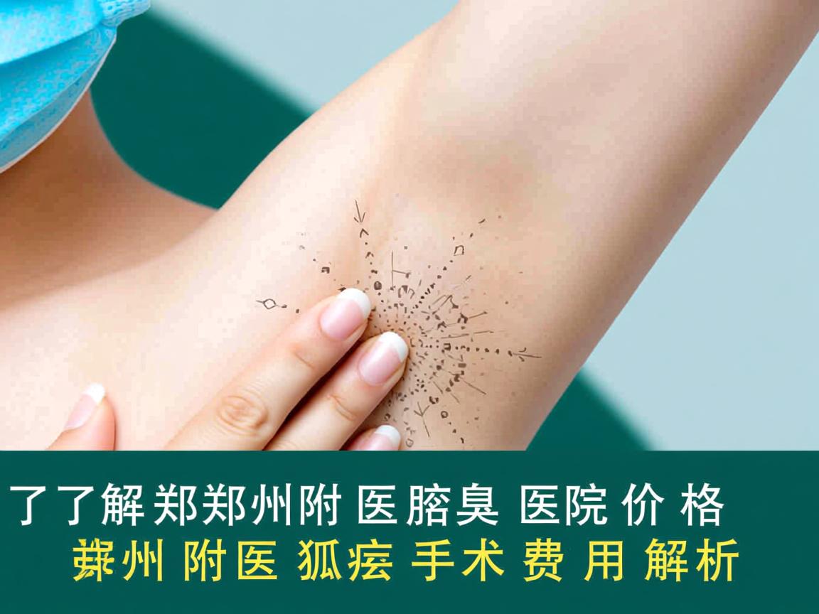 了解郑州附医腋臭医院价格 郑州附医狐臭手术费用解析