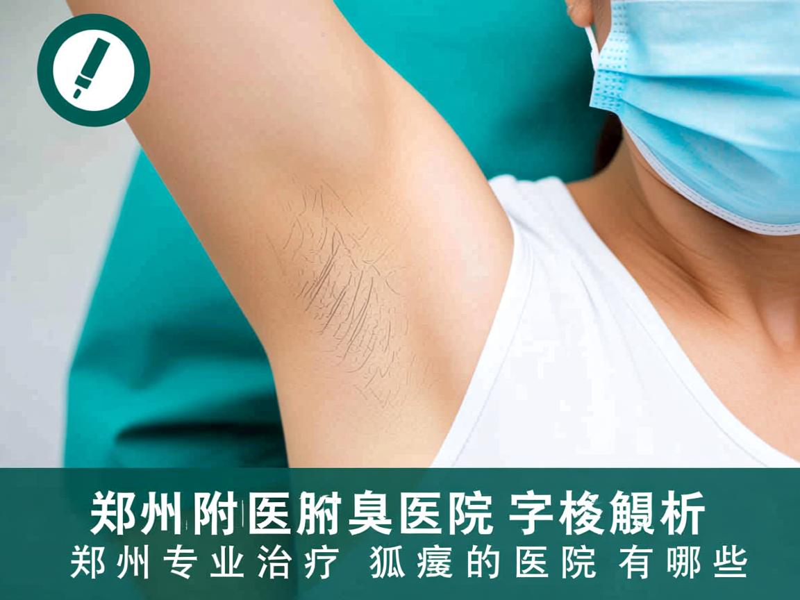 郑州附医腋臭医院解析，郑州专业治疗狐臭的医院有哪些