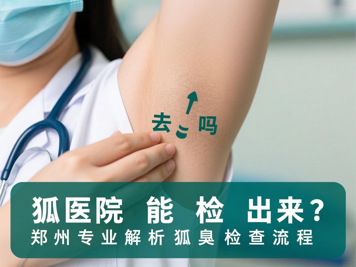 狐臭去医院能检查出来吗？郑州专业解析狐臭检查流程