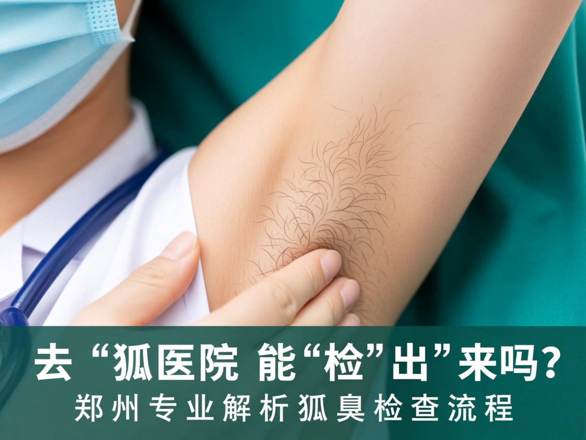 狐臭去医院能检查出来吗？郑州专业解析狐臭检查流程