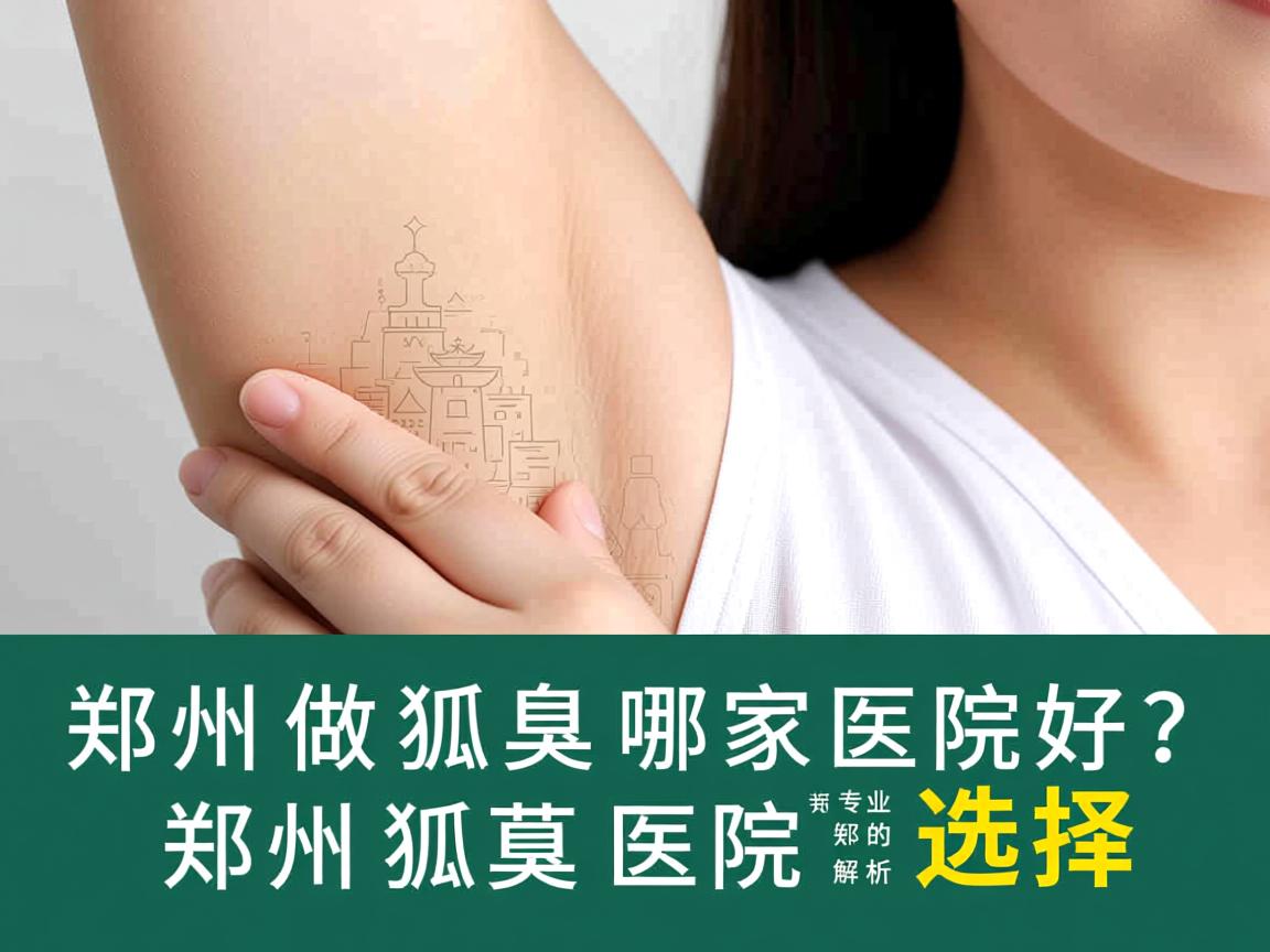 郑州做狐臭哪家医院好？专业解析郑州狐臭医院的选择