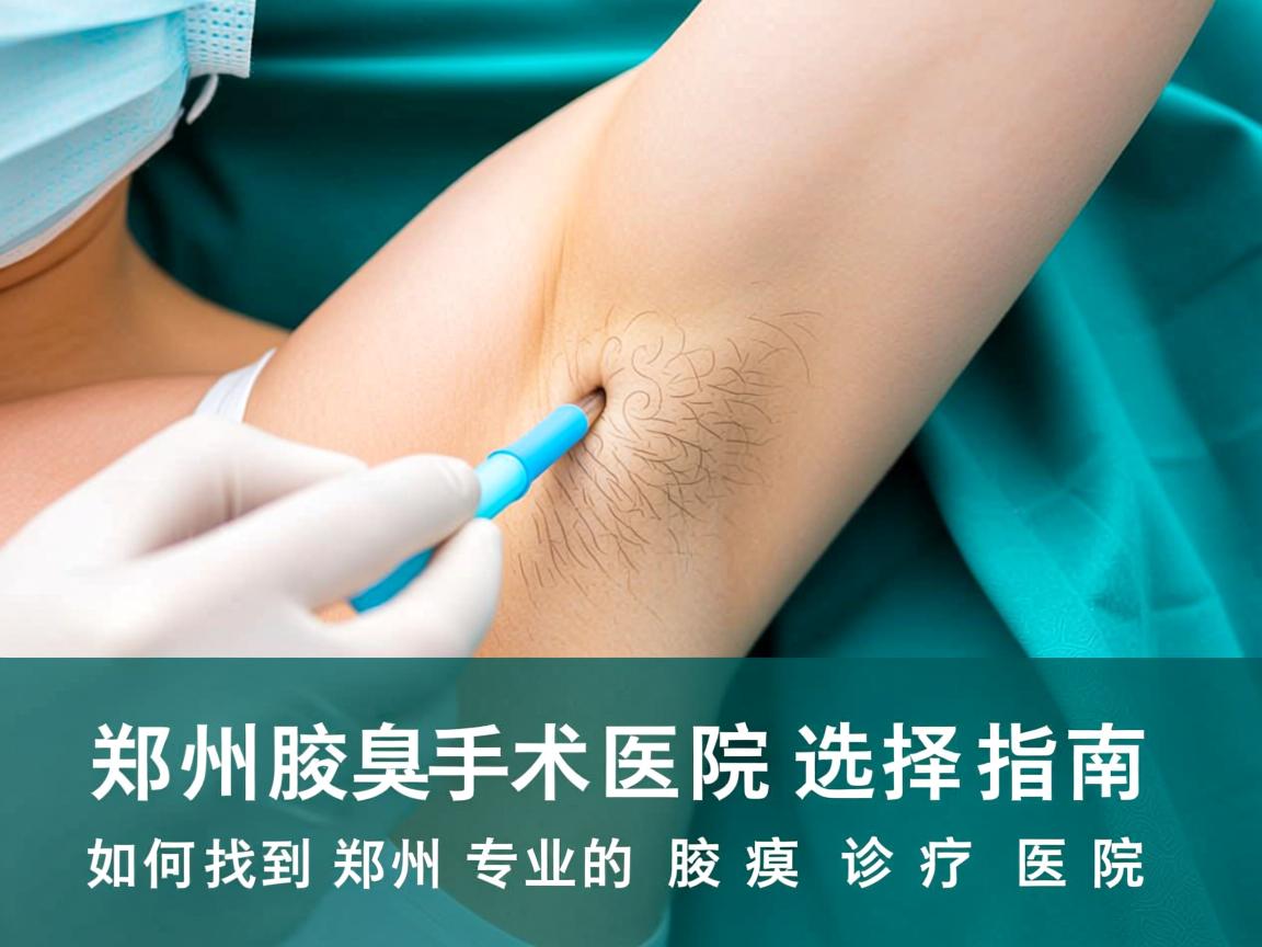 郑州腋臭手术医院选择指南，如何找到郑州专业的腋臭诊疗医院
