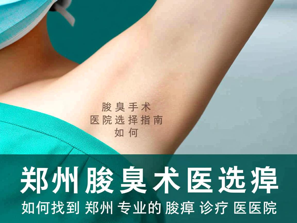 郑州腋臭手术医院选择指南，如何找到郑州专业的腋臭诊疗医院