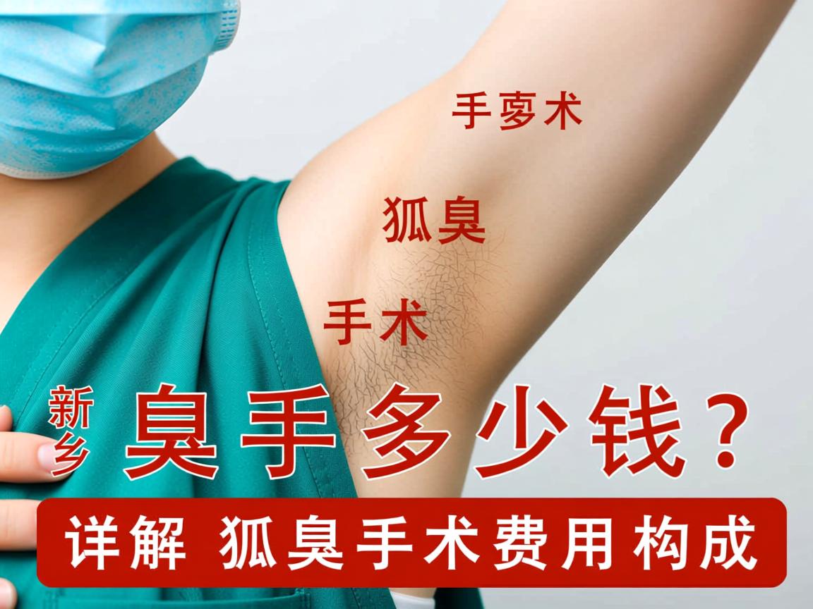 新乡狐臭手术多少钱？详解新乡狐臭手术费用构成