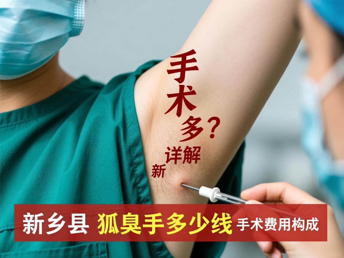 新乡狐臭手术多少钱？详解新乡狐臭手术费用构成