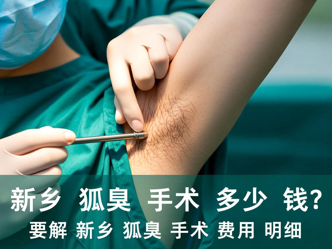 新乡狐臭手术多少钱？解析新乡狐臭手术费用明细