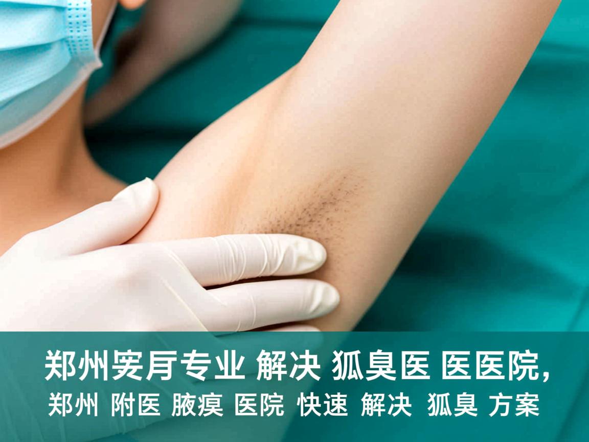 郑州专业解决狐臭医院，郑州附医腋臭医院快速解决狐臭方案