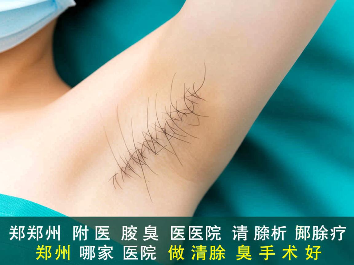 郑州附医腋臭医院解析，郑州哪家医院做清除腋臭手术好