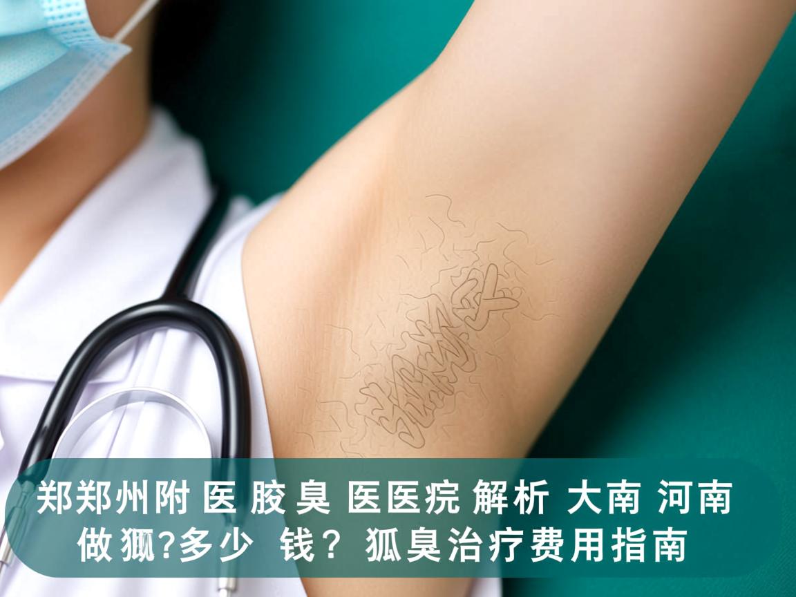 郑州附医腋臭医院解析，河南做狐臭大概多少钱？狐臭治疗费用指南