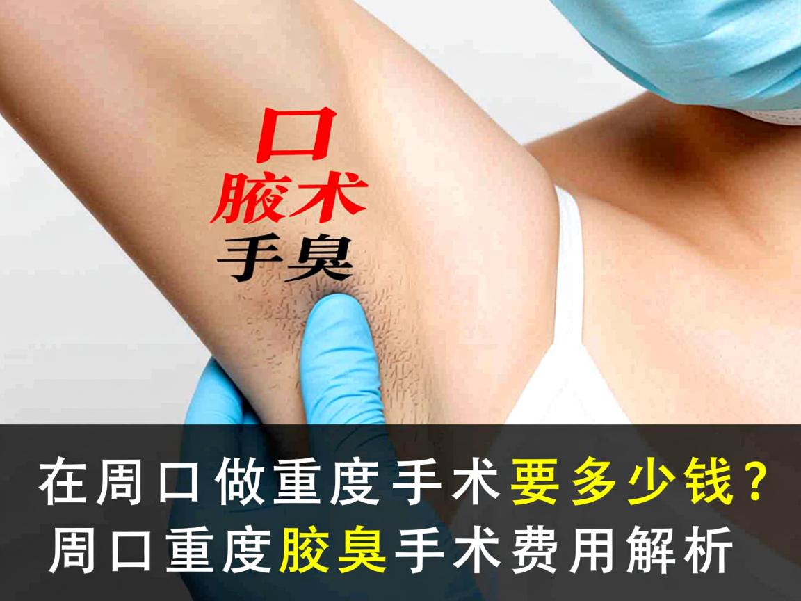 在周口做重度腋臭手术要多少钱？周口重度腋臭手术费用解析
