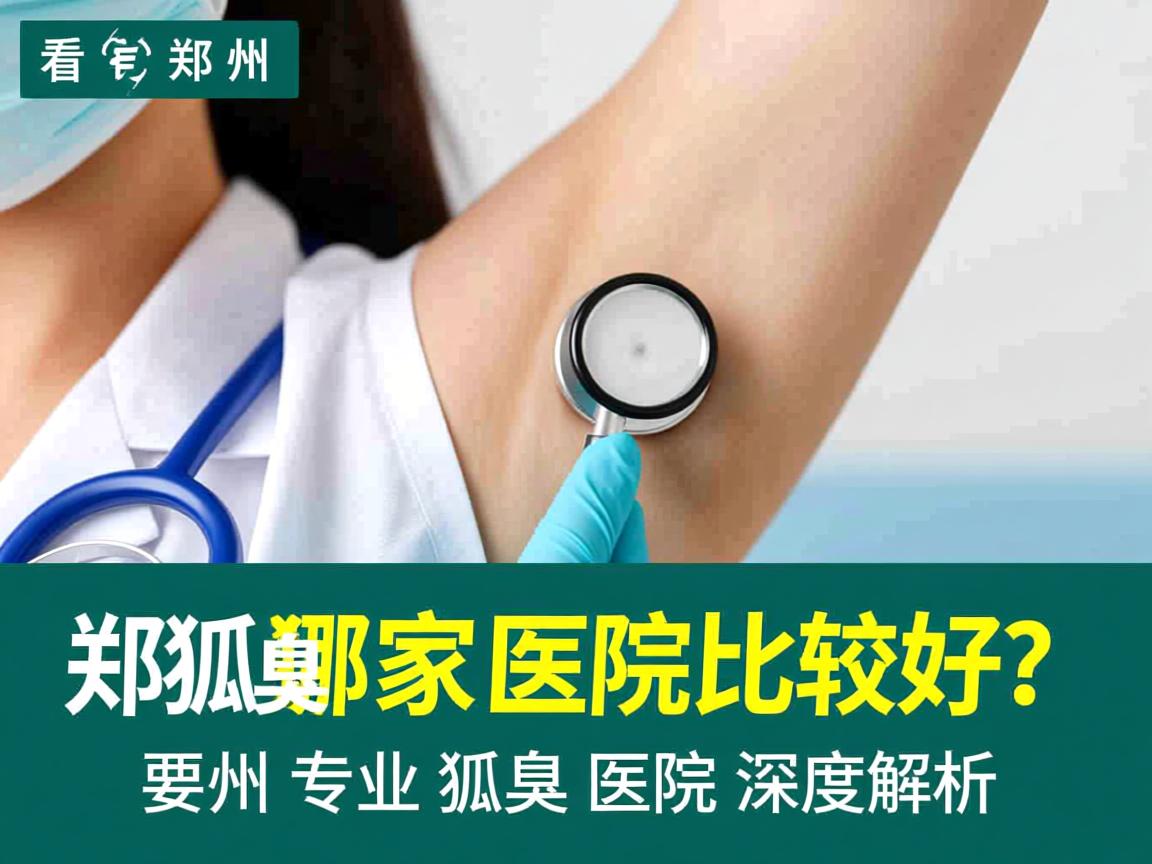 郑州看狐臭哪家医院比较好？郑州专业狐臭医院深度解析