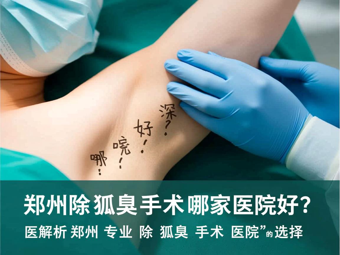 郑州除狐臭手术哪家医院好？深度解析郑州专业除狐臭手术医院的选择