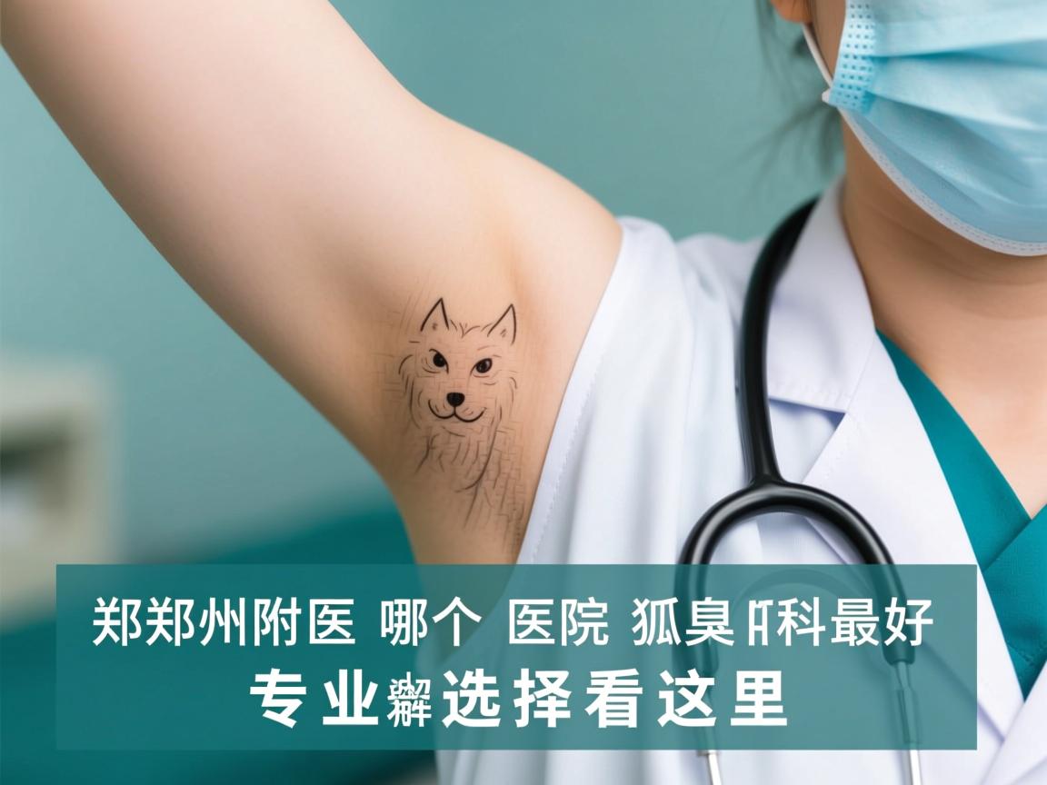 郑州附医腋臭医院解析，郑州哪个医院狐臭科最好，专业选择看这里