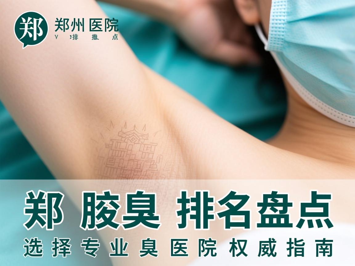 郑州腋臭医院排名盘点，选择专业腋臭医院的权威指南