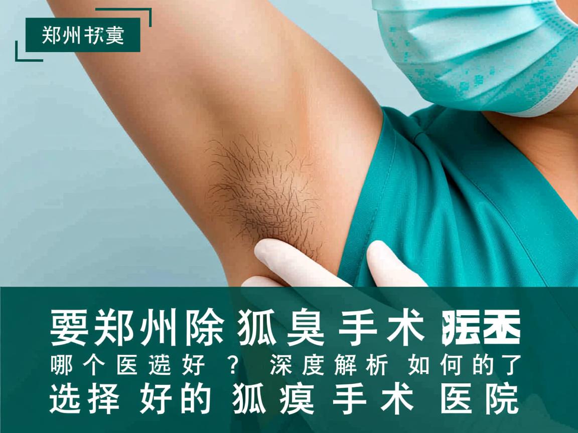 郑州除狐臭手术哪个医院好？深度解析如何选择好的狐臭手术医院