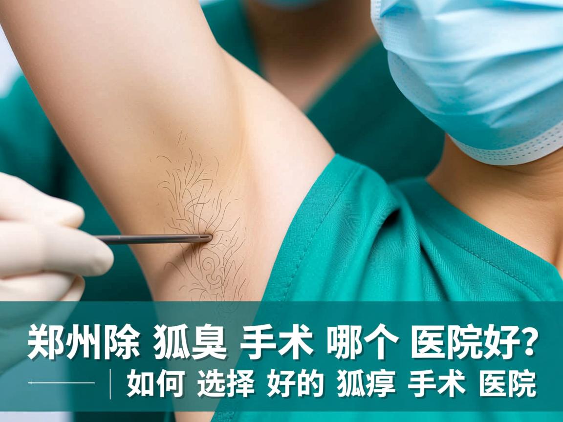 郑州除狐臭手术哪个医院好？深度解析如何选择好的狐臭手术医院
