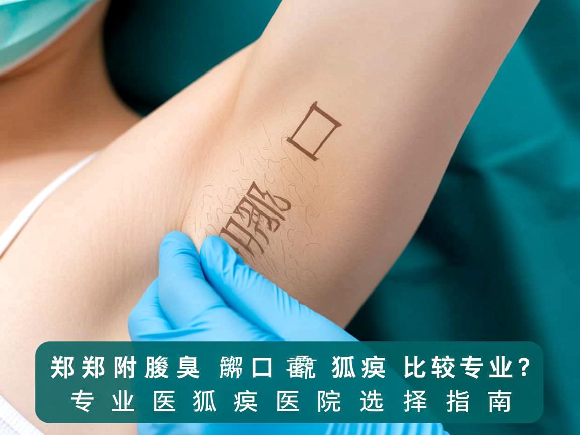 郑州附医腋臭医院解析，周口哪个医院医狐臭比较专业？专业医狐臭医院选择指南