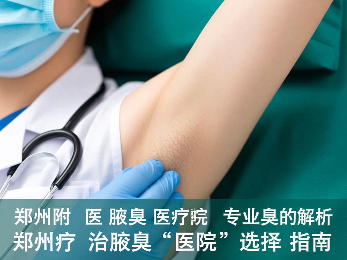 郑州附医腋臭医院专业解析，郑州治疗腋臭的医院选择指南