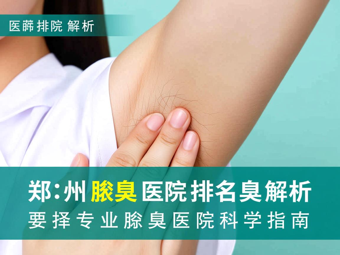 郑州腋臭医院排名解析,选择专业腋臭医院的科学指南 郑州腋臭医院排名解析,选择专业腋臭医院的科学指南