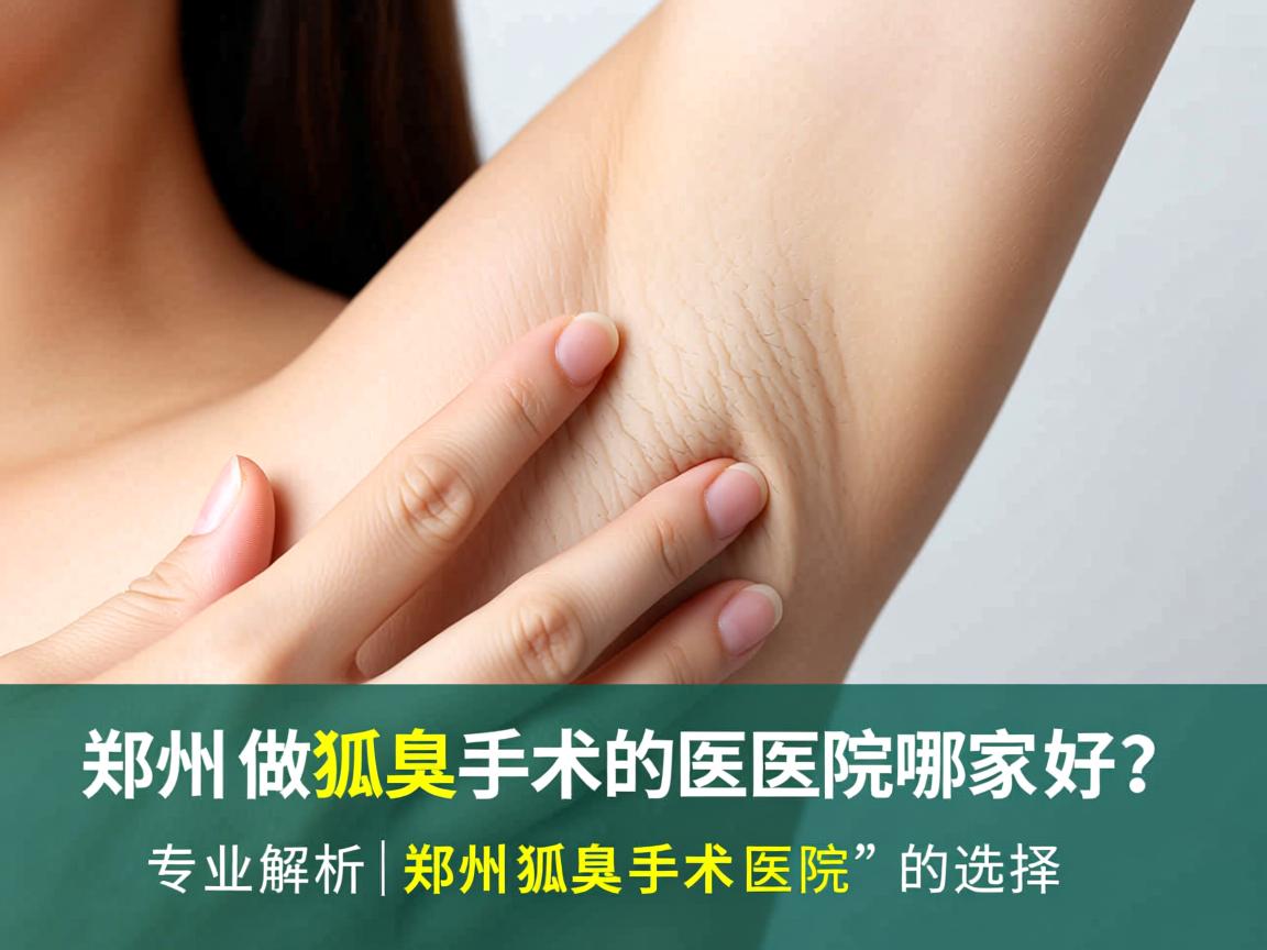 郑州做狐臭手术的医院哪家好？专业解析郑州狐臭手术医院的选择
