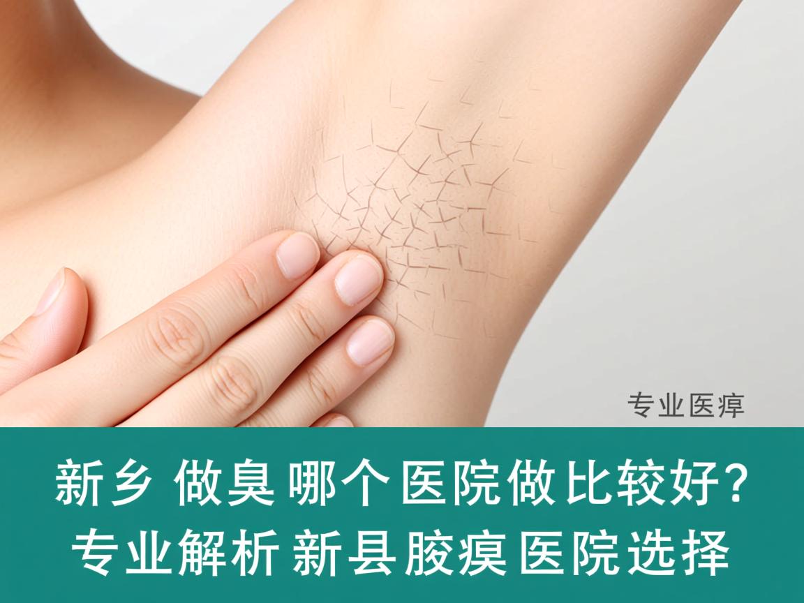 新乡做腋臭哪个医院做比较好？专业解析新乡腋臭医院选择