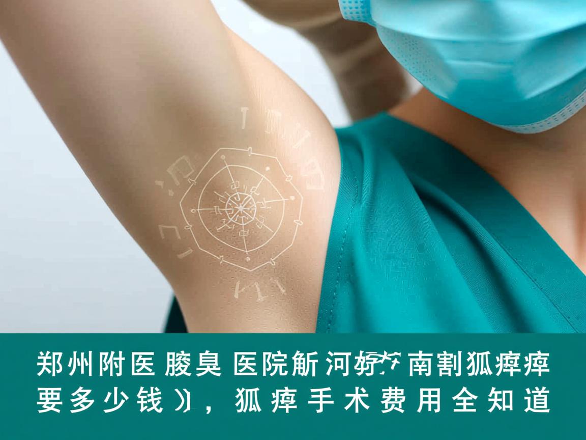 郑州附医腋臭医院解析，河南割狐臭需要多少钱，狐臭手术费用全知道