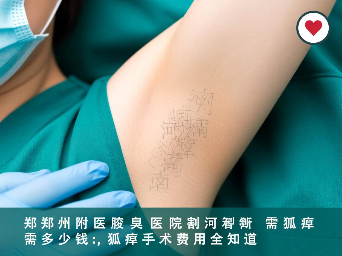郑州附医腋臭医院解析，河南割狐臭需要多少钱，狐臭手术费用全知道