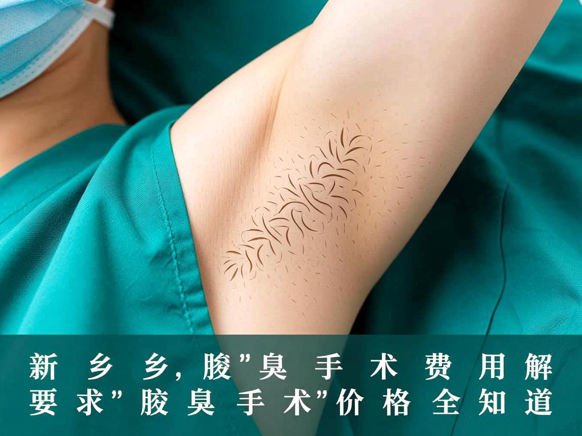 新乡腋臭手术费用解析，腋臭手术价格全知道