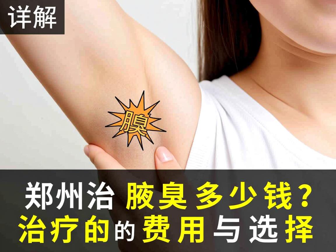 郑州治疗腋臭多少钱？详解郑州腋臭治疗的费用与选择