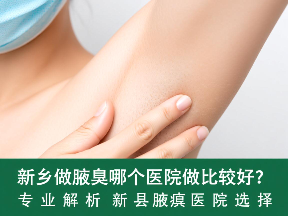 新乡做腋臭哪个医院做比较好？专业解析新乡腋臭医院选择
