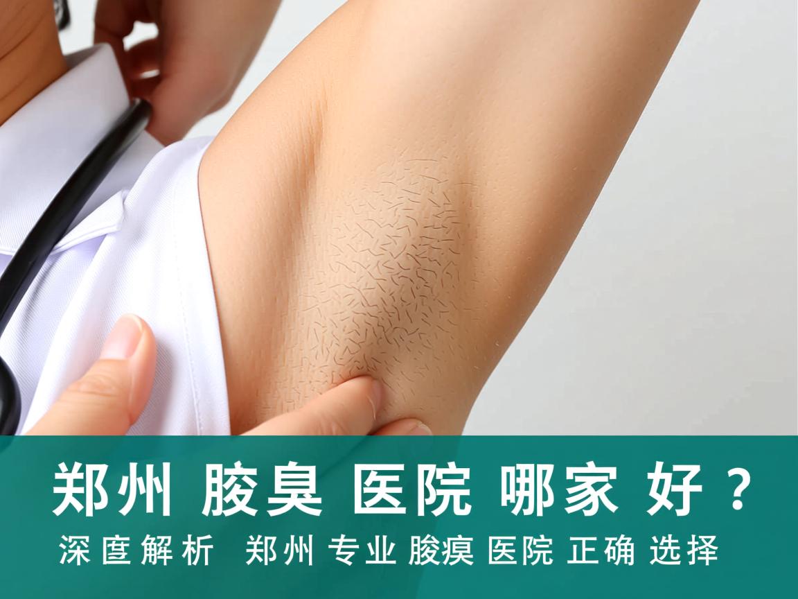 郑州腋臭医院哪家好？深度解析郑州专业腋臭医院的正确选择