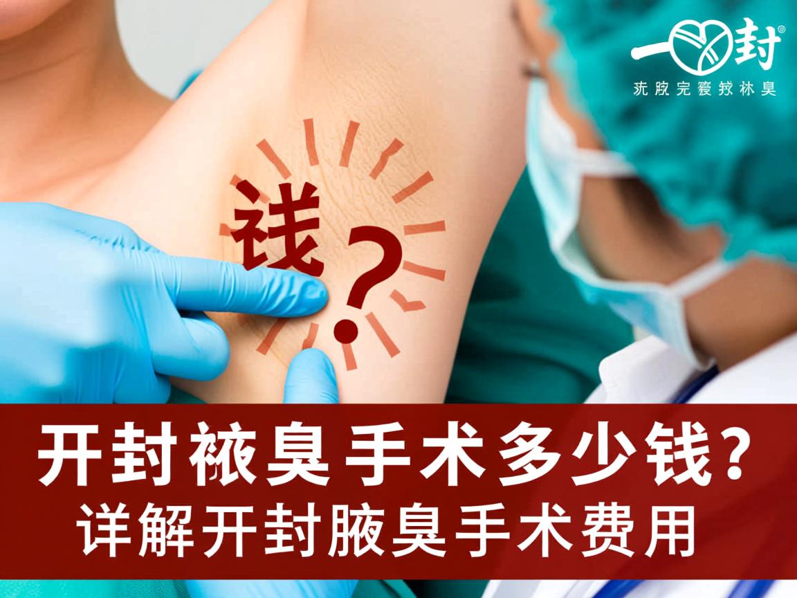 开封祛腋臭手术多少钱？详解开封腋臭手术费用