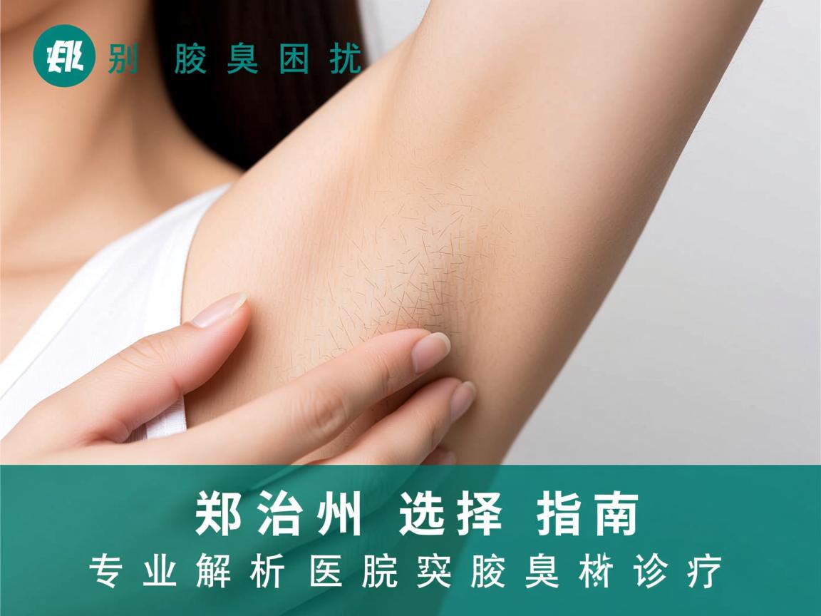 告别腋臭困扰，郑州治腋臭医院选择指南，专业解析腋臭诊疗