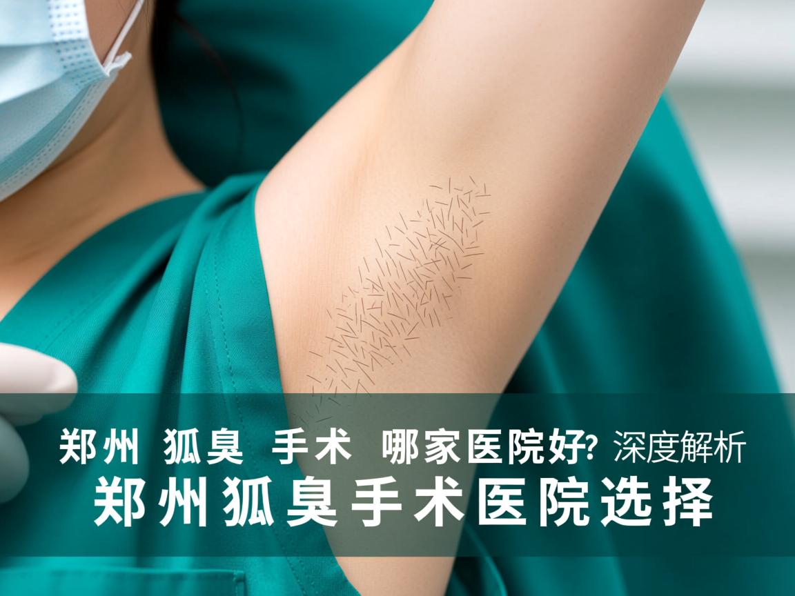 郑州狐臭手术哪家医院好？深度解析郑州狐臭手术医院选择
