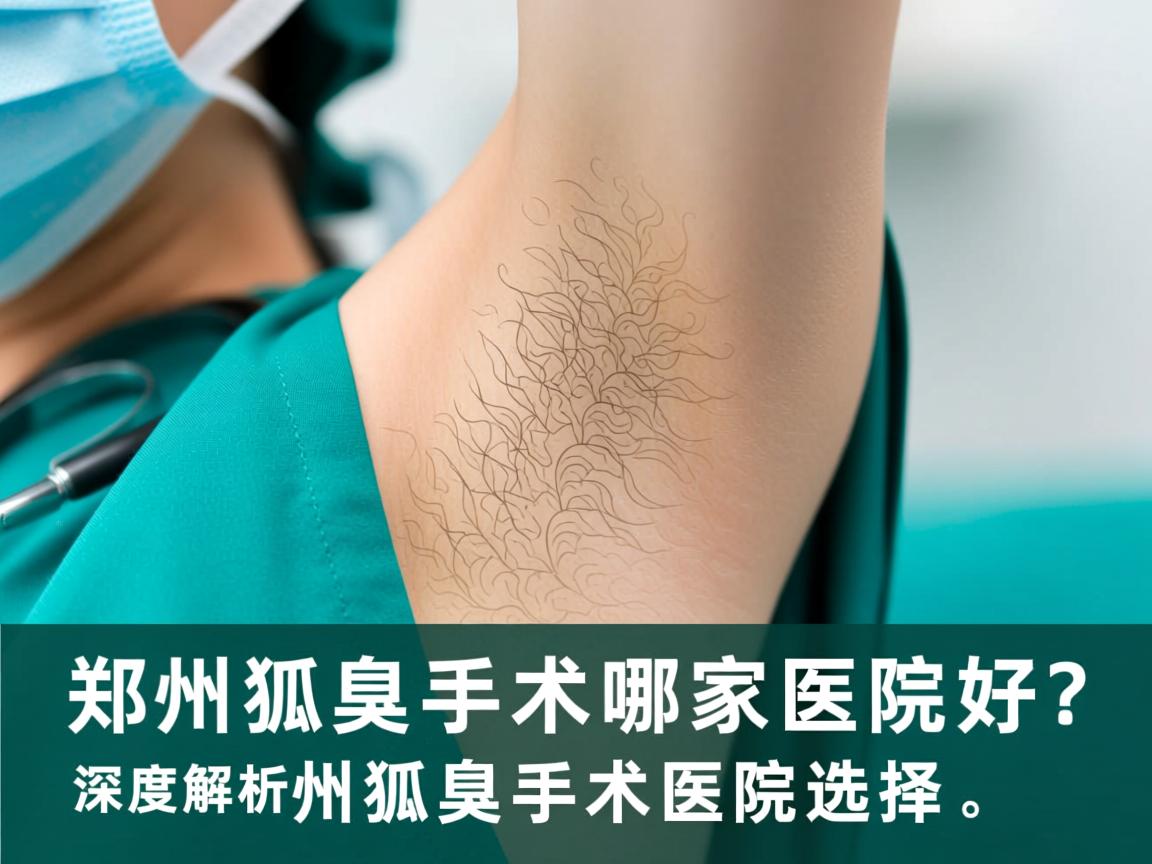 郑州狐臭手术哪家医院好？深度解析郑州狐臭手术医院选择