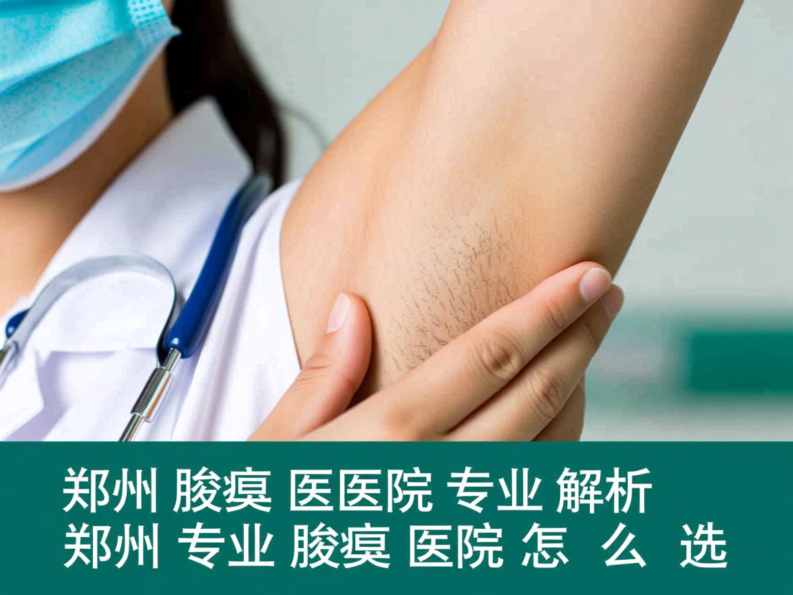 郑州腋臭医院专业解析，郑州专业腋臭医院怎么选