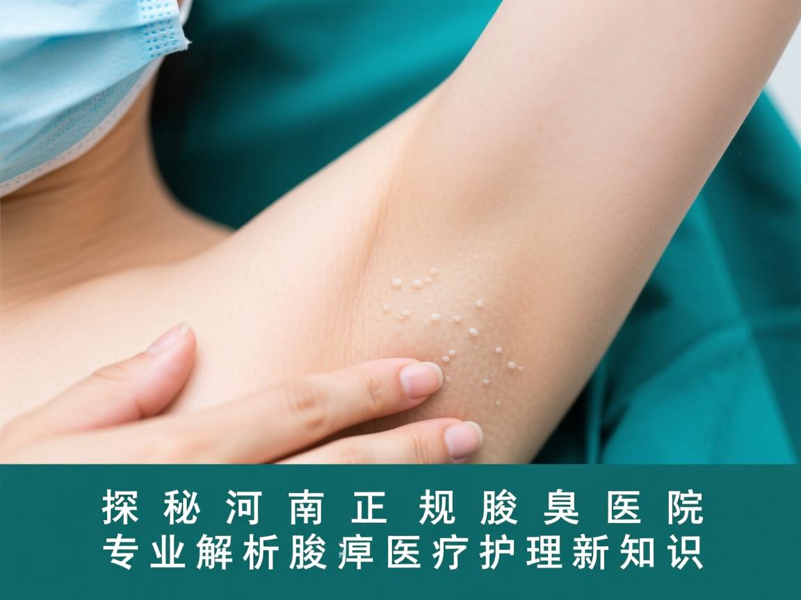 探秘河南正规腋臭医院，专业解析腋臭医疗护理新知识