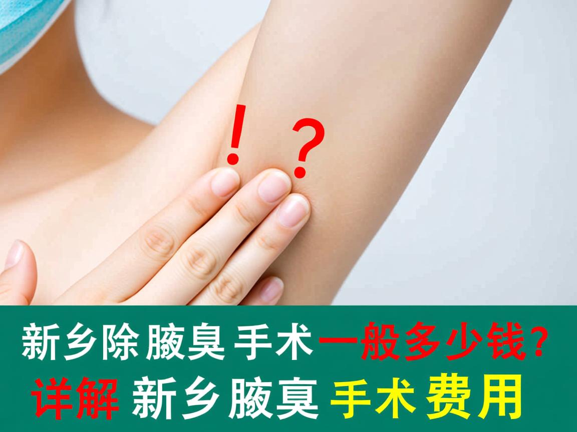 新乡除腋臭手术一般多少钱？详解新乡腋臭手术费用