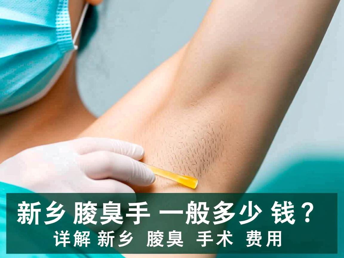 新乡腋臭手术一般多少钱？详解新乡腋臭手术费用