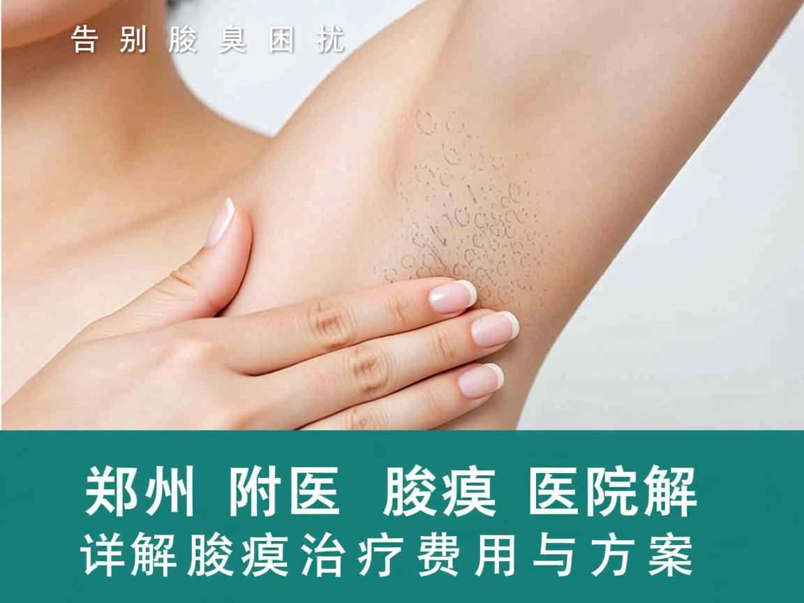 告别腋臭困扰，郑州附医腋臭医院详解腋臭治疗费用与方案