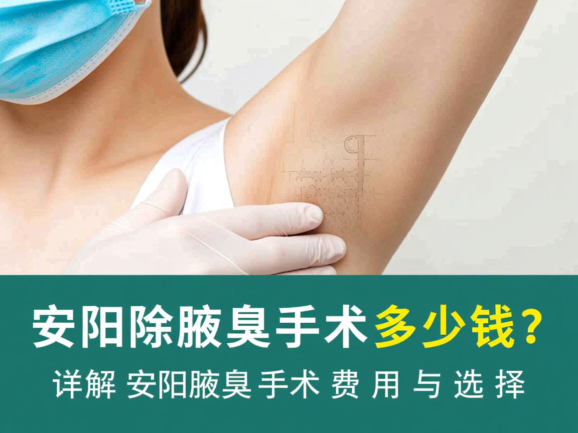 安阳除腋臭手术多少钱？详解安阳腋臭手术费用与选择