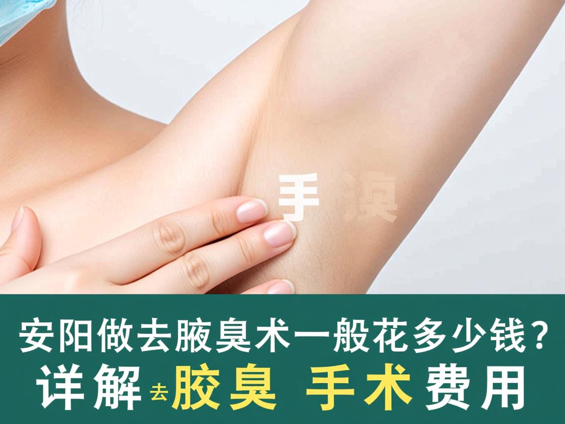 安阳做去腋臭手术一般花多少钱？详解去腋臭手术费用