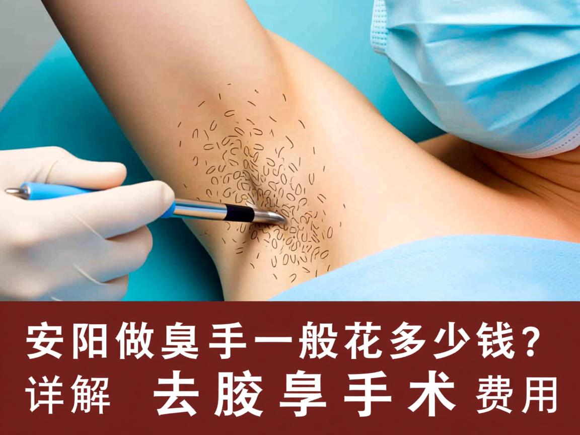 安阳做去腋臭手术一般花多少钱？详解去腋臭手术费用