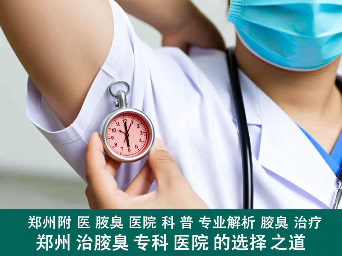 郑州附医腋臭医院科普，专业解析腋臭治疗，郑州治腋臭专科医院的选择之道