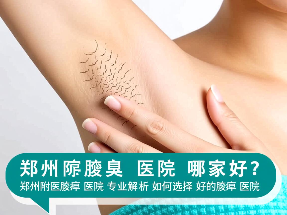 郑州腋臭医院哪家好？郑州附医腋臭医院专业解析如何选择好的腋臭医院
