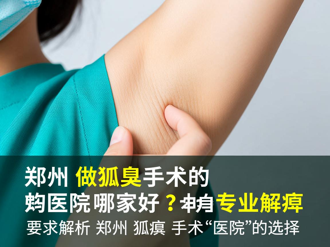 郑州做狐臭手术的医院哪家好?专业解析郑州狐臭手术医院的选择 郑州做狐臭手术的医院哪家好?专业解析郑州狐臭手术医院的选择