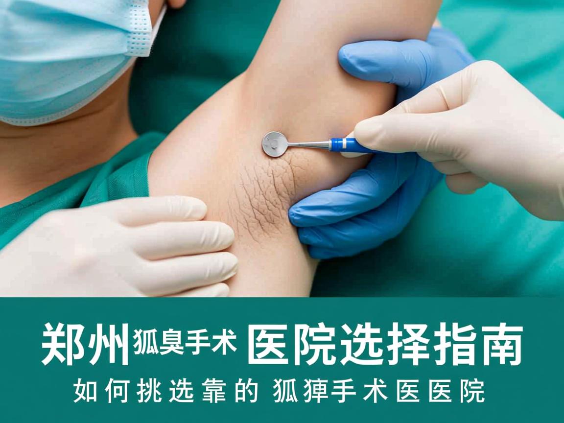 郑州狐臭手术医院选择指南，如何挑选靠谱的狐臭手术医院