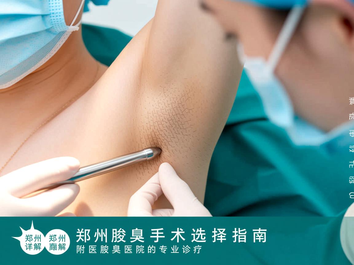 郑州腋臭手术选择指南，详解郑州附医腋臭医院的专业诊疗